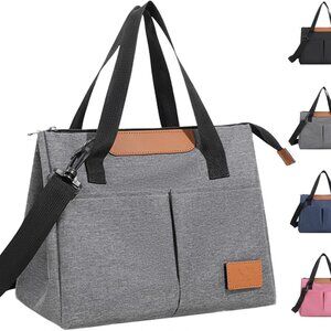 Women Insulated Lunch Box Reusable Leakproof Large Spacious Cooler Tote for Wome